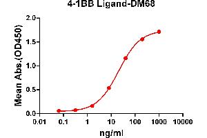 ELISA image for anti-Tumor Necrosis Factor (Ligand) Superfamily, Member 9 (TNFSF9) (AA 52-254) antibody (ABIN6964064)