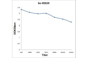 ELISA image for anti-Heterogeneous Nuclear Ribonucleoprotein U (Scaffold Attachment Factor A) (HNRNPU) (AA 1-40) antibody (ABIN1387279)