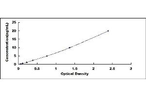 Typical standard curve (CYP7A1 ELISA Kit)