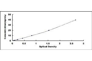 Typical standard curve (CD73 ELISA Kit)