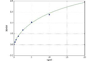 A typical standard curve