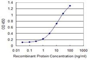 Detection limit for recombinant GST tagged STXBP4 is 0. (STXBP4 Antikörper  (AA 1-245))