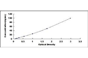 Typical standard curve (LMYC ELISA Kit)