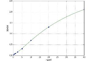 A typical standard curve