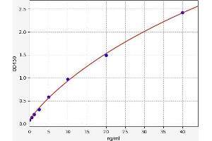 Typical standard curve (Flotillin 2 ELISA Kit)