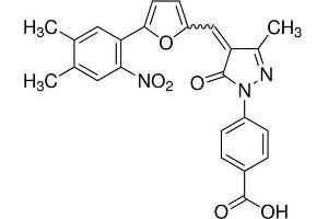 Chemical structure of C-646 , a HAT inhibitor.