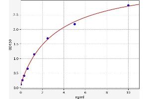 Typical standard curve