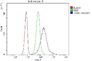 Flow Cytometry analysis of SiHa cells using anti- Beta Tubulin antibody (ABIN7602743).