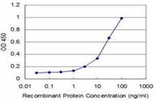Detection limit for recombinant GST tagged NEU2 is approximately 3ng/ml as a capture antibody. (NEU2 Antikörper  (AA 180-268))