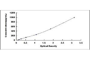 Typical standard curve (IFNA ELISA Kit)