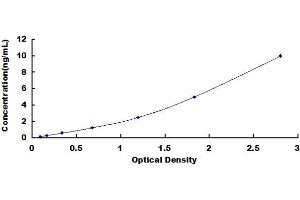Typical standard curve (UPP1 ELISA Kit)