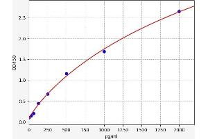 Typical standard curve (REST ELISA Kit)