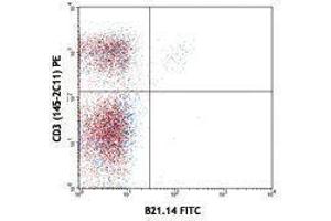 Flow Cytometry (FACS) image for anti-V alpha 8.3 TCR antibody (FITC) (ABIN2662019) (V alpha 8.3 TCR Antikörper (FITC))