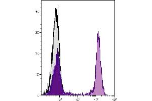 BALB/c mouse splenocytes were stained with Rat Anti-Mouse CD45R-PE/TXRD.