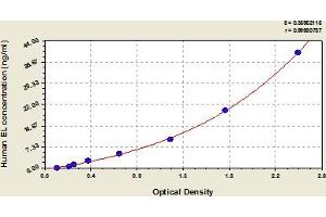 Typical Standard Curve (LIPG ELISA Kit)