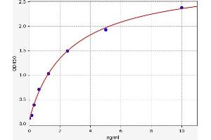 Typical standard curve (Retinoic Acid Receptor beta ELISA Kit)