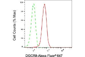 Flow cytometric analysis of DGCR8 expression in HepG2 cells using DGCR8 antibody (ABIN7798333), 1:2,000). (Rekombinanter DGCR8 Antikörper)