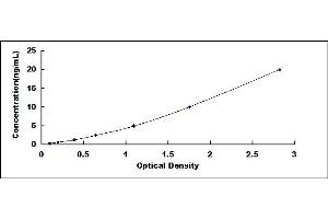 Typical standard curve (GP5 ELISA Kit)