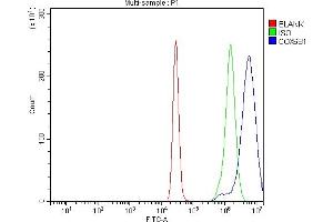 Flow Cytometry analysis of K562 cells using anti-COX6B1 antibody (ABIN7603206). (COX6B1 Antikörper  (N-Term))