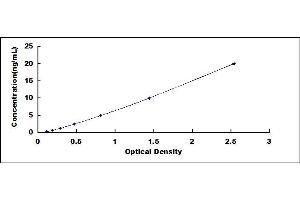 Typical standard curve (BTN3A1 ELISA Kit)