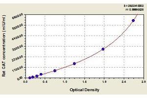 Typical standard curve (Catalase ELISA Kit)