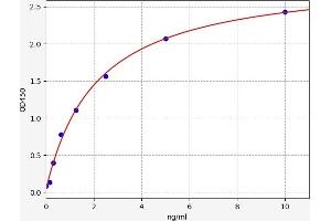 Typical standard curve (SOCS3 ELISA Kit)
