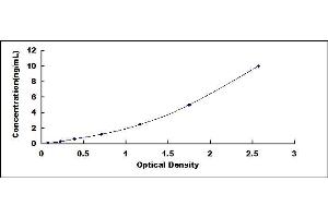 Typical standard curve