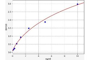 Typical standard curve (DNASE1L3 ELISA Kit)