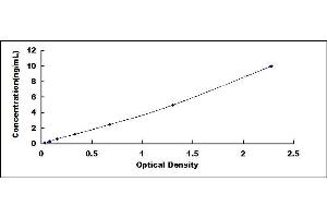 Typical standard curve (CKAP4 ELISA Kit)