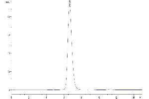 Size-exclusion chromatography-High Pressure Liquid Chromatography (SEC-HPLC) image for CD164 (CD164) (AA 24-162) protein (Fc Tag) (ABIN7274214)