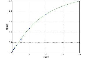 A typical standard curve (SPOCK2/Testican 2 ELISA Kit)