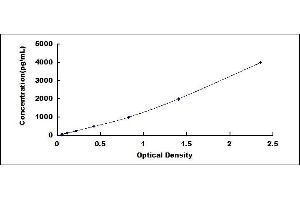 Typical standard curve (IGFBP2 ELISA Kit)