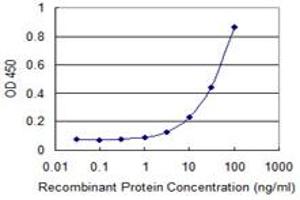 Detection limit for recombinant GST tagged ZKSCAN1 is 1 ng/ml as a capture antibody. (ZKSCAN1 Antikörper  (AA 1-563))