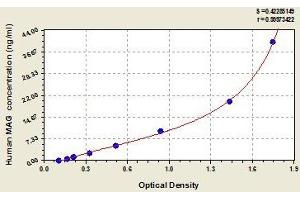 Typical standard curve (MAG ELISA Kit)