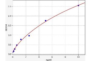 Typical standard curve (NRF2 ELISA Kit)