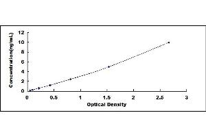 Typical standard curve (Kallikrein 6 ELISA Kit)