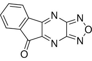 Chemical structure of SMER3 , a E3 UB ligase inhibitor.
