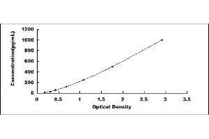 Typical standard curve (FABP2 ELISA Kit)