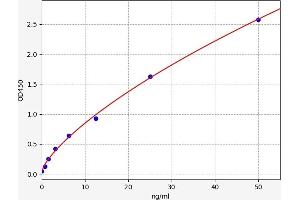 Typical standard curve