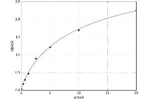 A typical standard curve