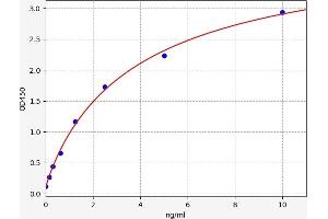 Typical standard curve (LILRA2 ELISA Kit)