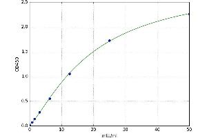 A typical standard curve