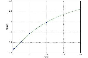 A typical standard curve