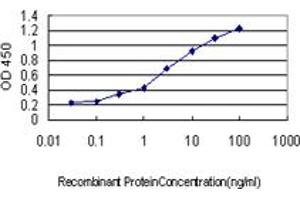 Detection limit for recombinant GST tagged RGS2 is approximately 0. (RGS2 Antikörper  (AA 111-211))