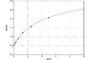 A typical standard curve