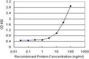 Sandwich ELISA detection sensitivity ranging from 3 ng/mL to 100 ng/mL. (FKBP5 (Human) Matched Antibody Pair)
