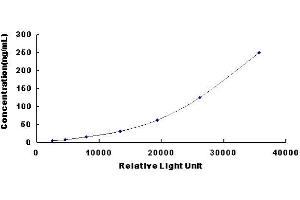 Typical standard curve (MMP13 CLIA Kit)