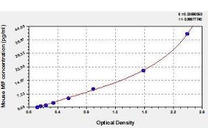 Typical standard curve (MIF ELISA Kit)