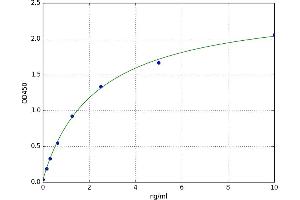 A typical standard curve (Calpain S1 ELISA Kit)