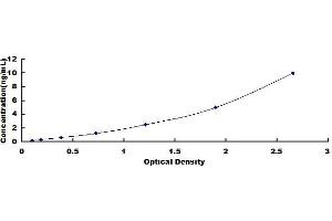 Typical standard curve (RPL23A ELISA Kit)